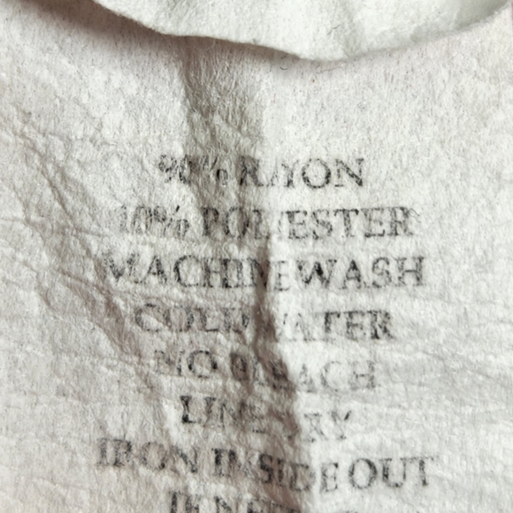 P. Inc White Tee with LOVE on the Front Size Large - Picture 6 of 7